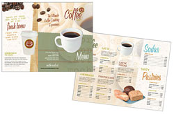 Coffee shop brochure sample