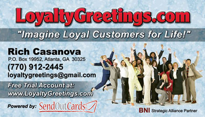 SOC Send Out Cards Business Card Sample