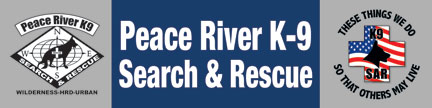 3' x 10' Peace River k9 Search and Rescue Vinyl Outdoor Banner