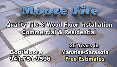 Floor tile business card