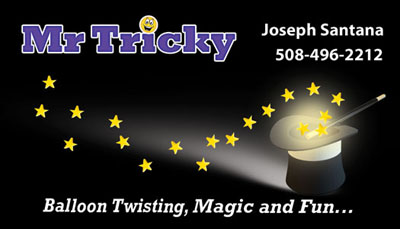 Magician business card