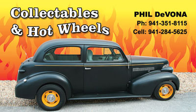 Hot Wheels Business card