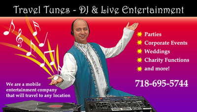 DJ entertainment business card