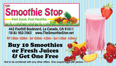 Smoothie Stop Loyalty card