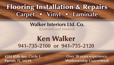 Flooring Installation Business card 